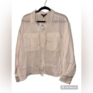 NWT Banana Republic Gauze Button Down Top